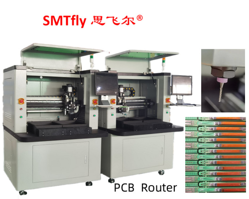 0.1mm 절단 정밀 PCB 라우터 기계 왼손으로 0.8-2.5mm 라우팅