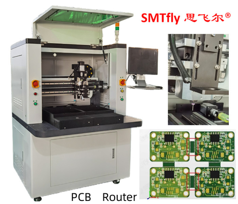 PCB 라우터 디패널링 기계 오프라인 0.01mm 위치 회로 보드 제조 기계
