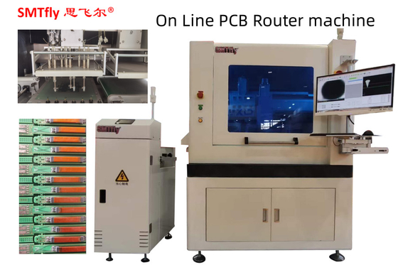 직선 PCB 라우터 기계 0.5mm 두께 CNC 인쇄 회로 보드