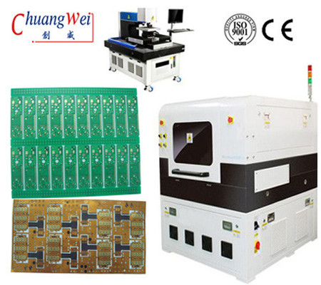 스트레스 없이 레이저 PCB 디패널링 머신 18W 광파 355nm