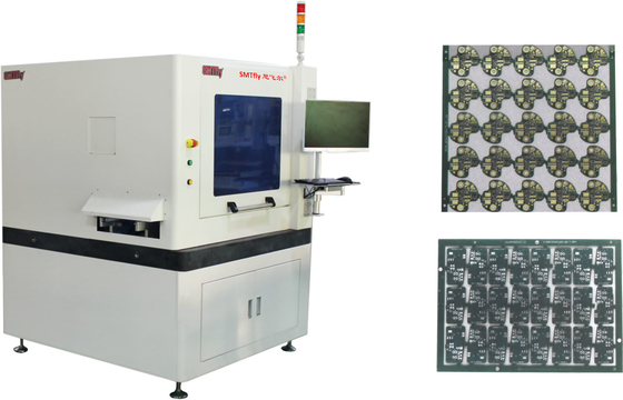 브레이크 블레이드 검사 및 높은 효율성 기능과 함께 인라인 PCB 라우터 기계