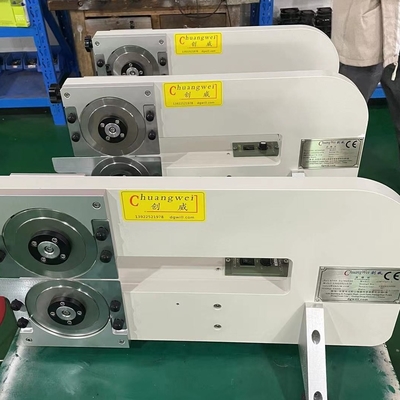 원형 블레이드와 함께 PCB 분리기 마인 모터화 된 V-그루브 PCB 디패널러