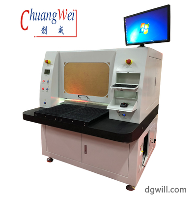 15W 레이저 PCB 디패널링 기계 듀얼 테이블 고체 상태 UV 레이저 기계 오프라인