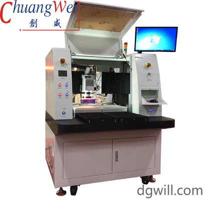 15W 레이저 PCB 디패널링 기계 듀얼 테이블 고체 상태 UV 레이저 기계 오프라인