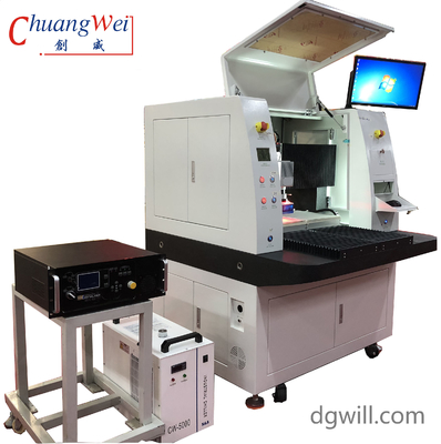15W 레이저 PCB 디패널링 기계 듀얼 테이블 고체 상태 UV 레이저 기계 오프라인