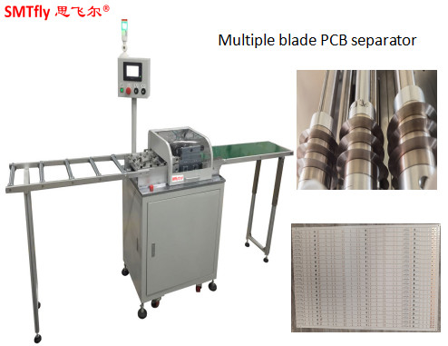 220 mm/S W10mm 알루미늄 PCB 디파넬링 기계 / PCB 보드 커터