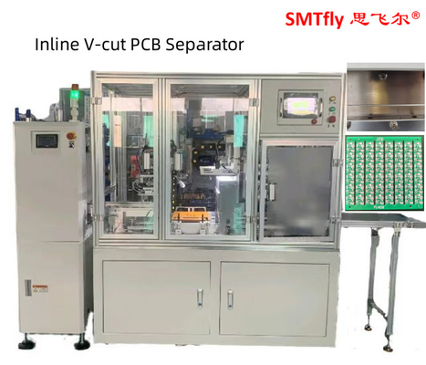 0.7Mpa PCB V 절단 기계 온라인 Pneumatic 3.5mm 선형 블레이드 330mm 전자기 밸브 제어