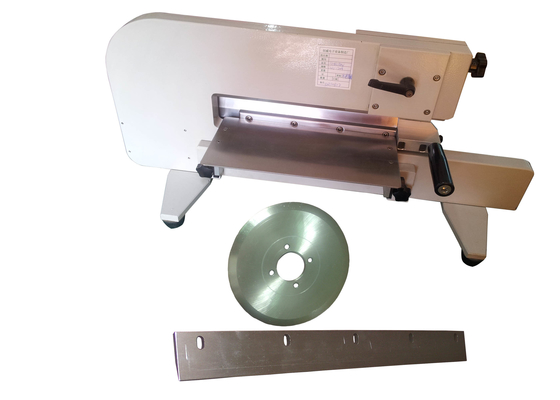 작동하기 쉬운 PCB 분리기 절단 기계 모터화 된 330mm Fr4 핸드 푸시