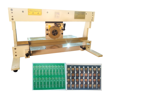 수동 또는 반 자동 PCB 절단 기계 원형 및 선형 블레이드 절단 720mm
