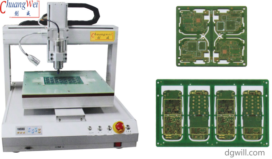 0.3-3.5mm PCB 셰어 두께 베트남 PCB 라우터 머신 10W 전력