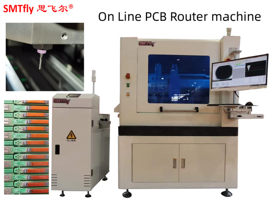 자동 도구 변경과 함께 0.5mm 두께 회로 보드를 위한 직선 PCB 라우터 기계